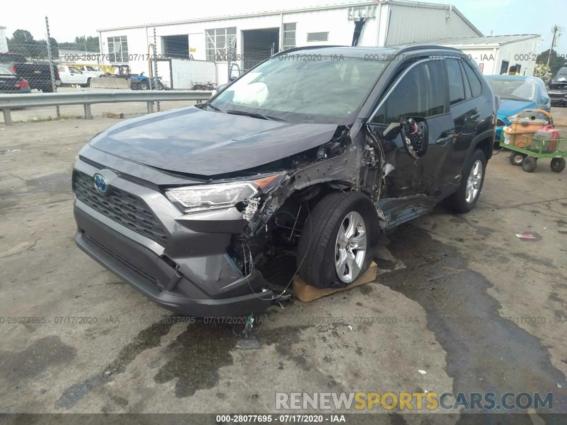 2 Photograph of a damaged car JTMRWRFV0KJ006438 TOYOTA RAV4 2019