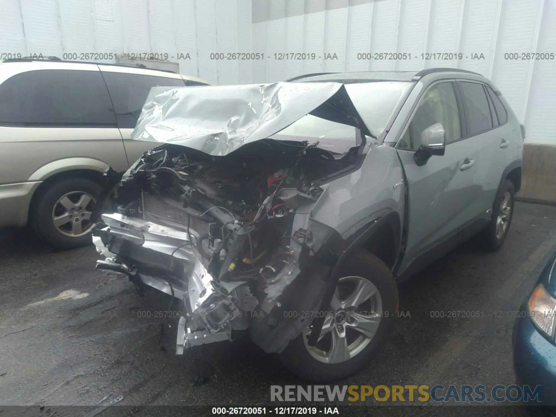 2 Photograph of a damaged car JTMRWRFVXKD018854 TOYOTA RAV4 2019