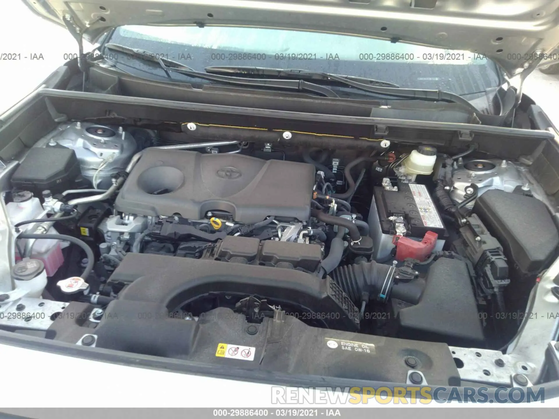 10 Photograph of a damaged car JTMW1RFV0KD029105 TOYOTA RAV4 2019