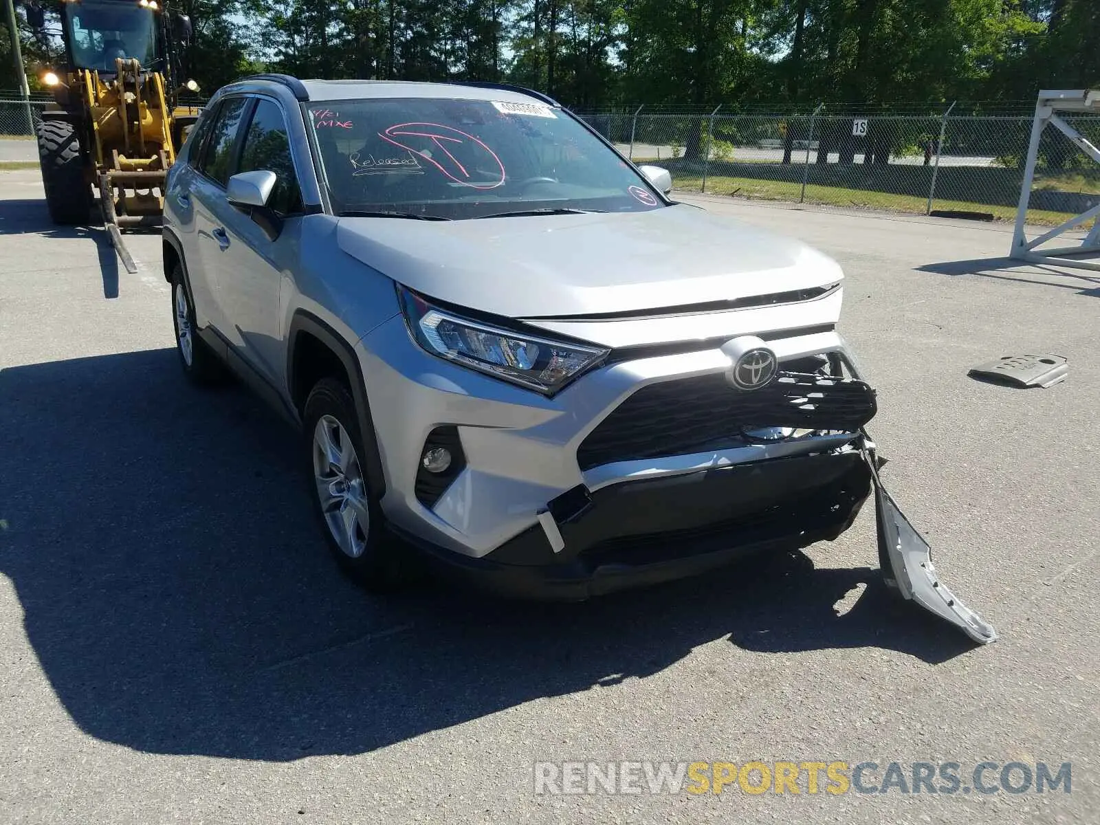 1 Photograph of a damaged car JTMW1RFV2KD005744 TOYOTA RAV4 2019