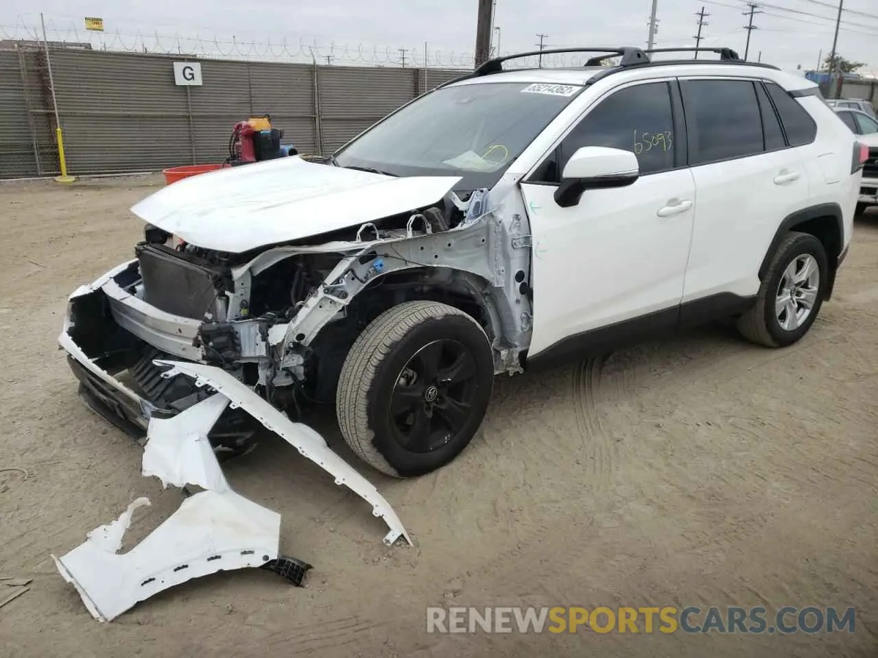 2 Photograph of a damaged car JTMW1RFV2KD501398 TOYOTA RAV4 2019