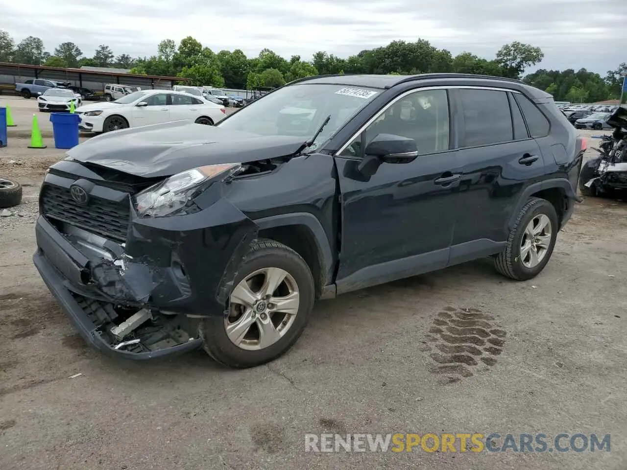 1 Photograph of a damaged car JTMW1RFV2KD505063 TOYOTA RAV4 2019
