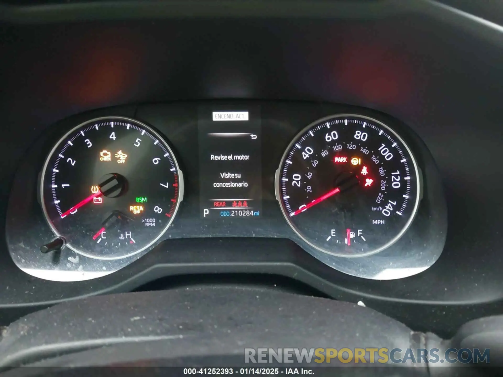 7 Фотография поврежденного автомобиля JTMW1RFV2KD505239 TOYOTA RAV4 2019