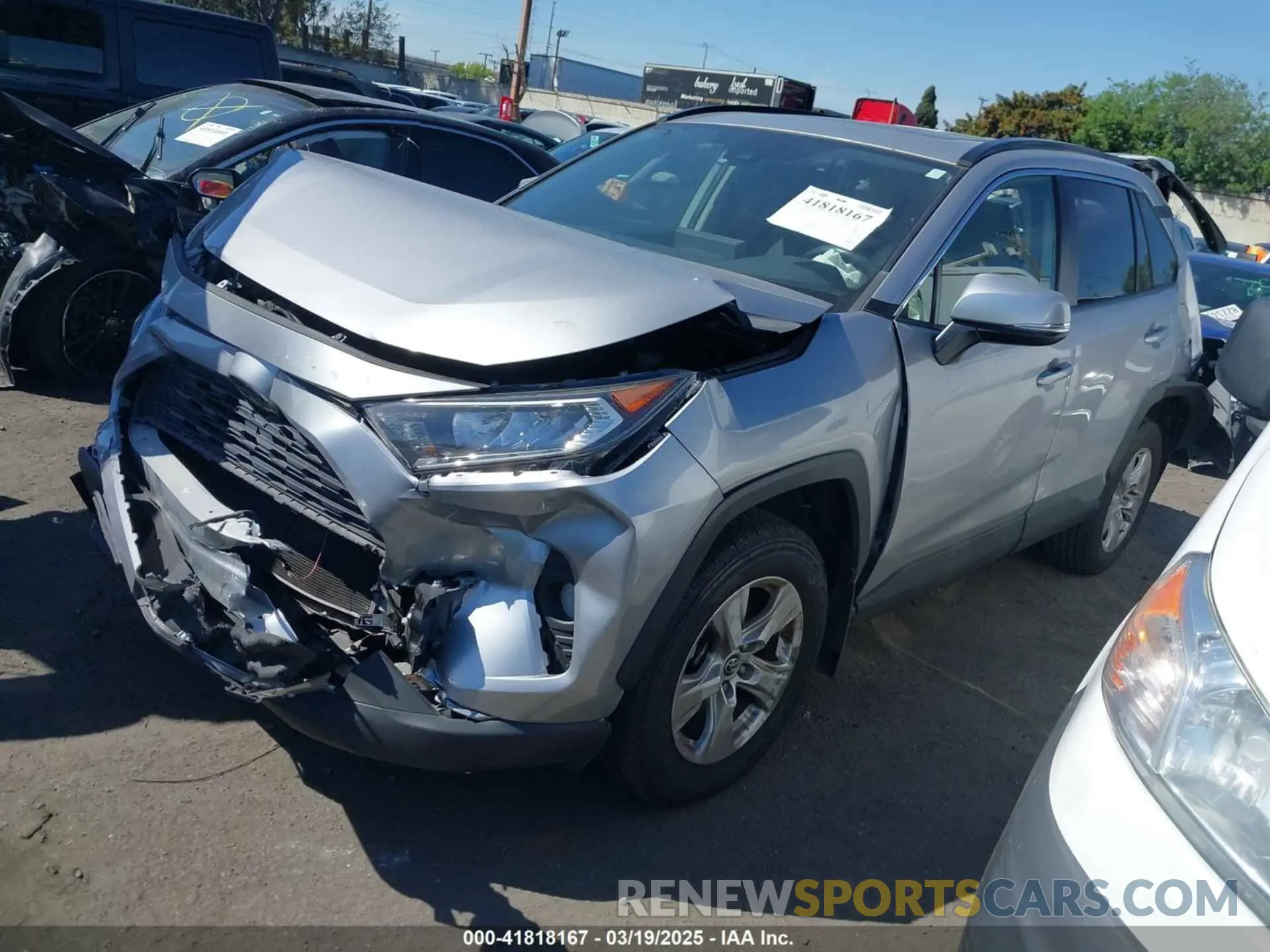 2 Photograph of a damaged car JTMW1RFV3KD028269 TOYOTA RAV4 2019