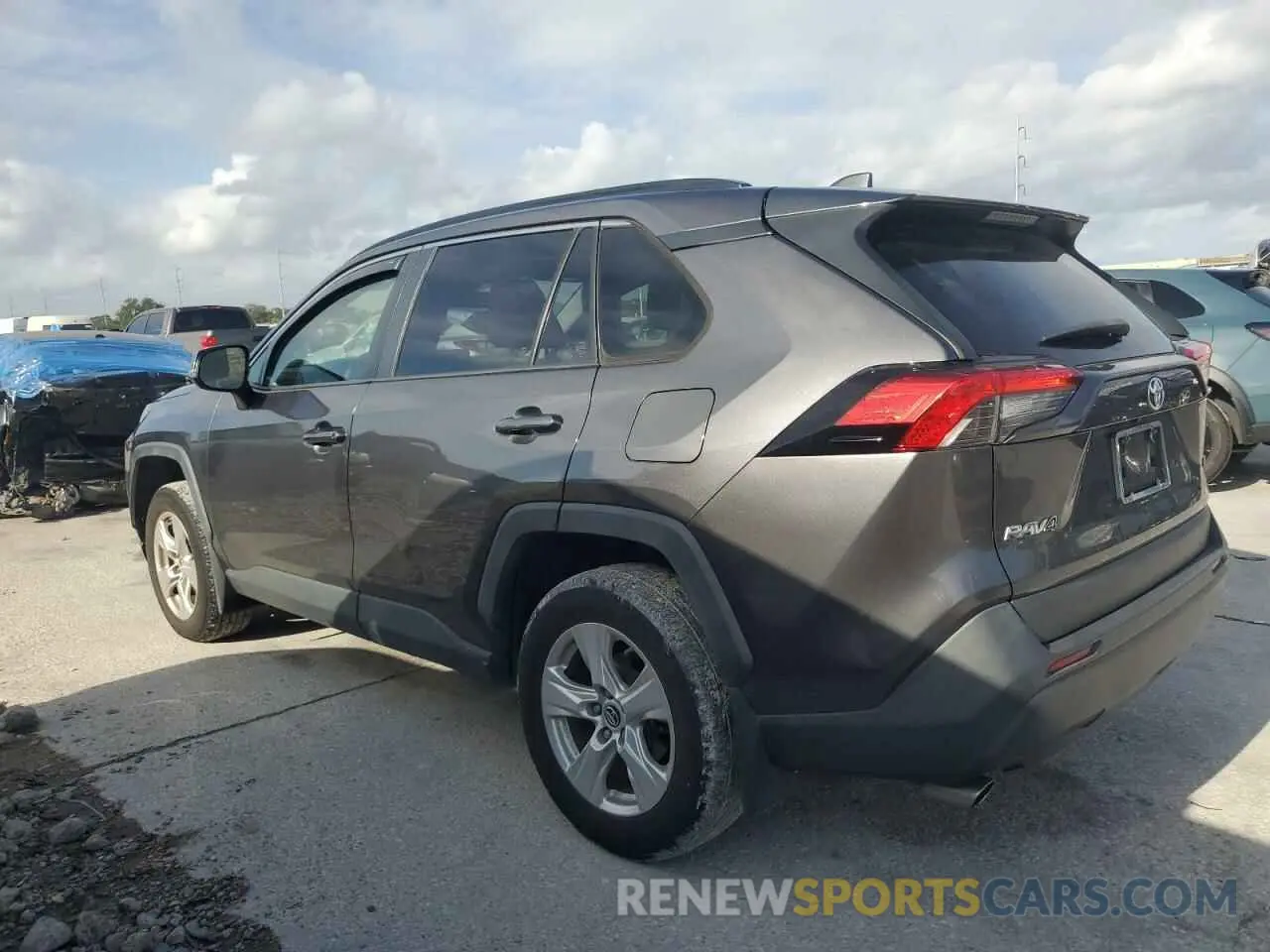 2 Photograph of a damaged car JTMW1RFV3KJ014180 TOYOTA RAV4 2019