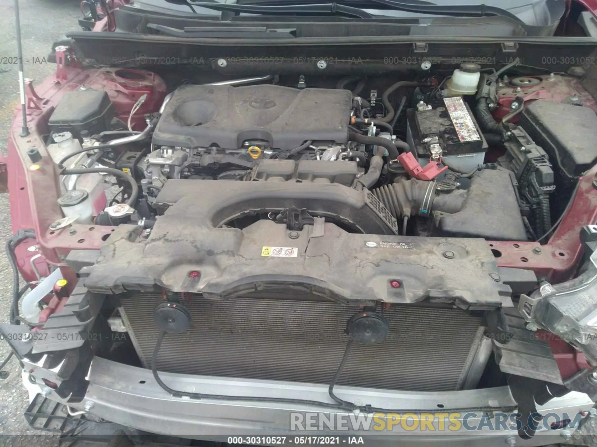 10 Photograph of a damaged car JTMW1RFV5KD023526 TOYOTA RAV4 2019