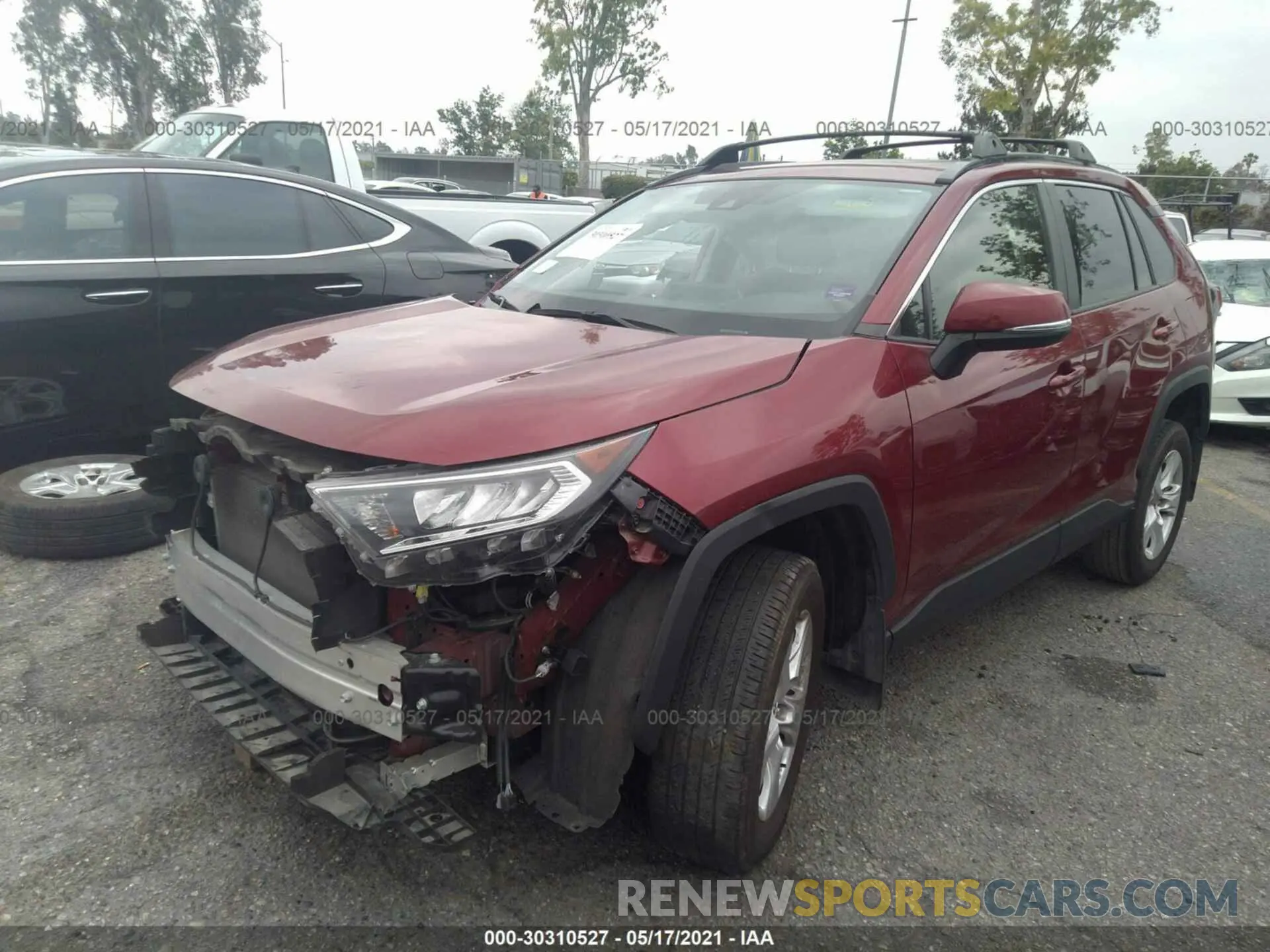 2 Photograph of a damaged car JTMW1RFV5KD023526 TOYOTA RAV4 2019