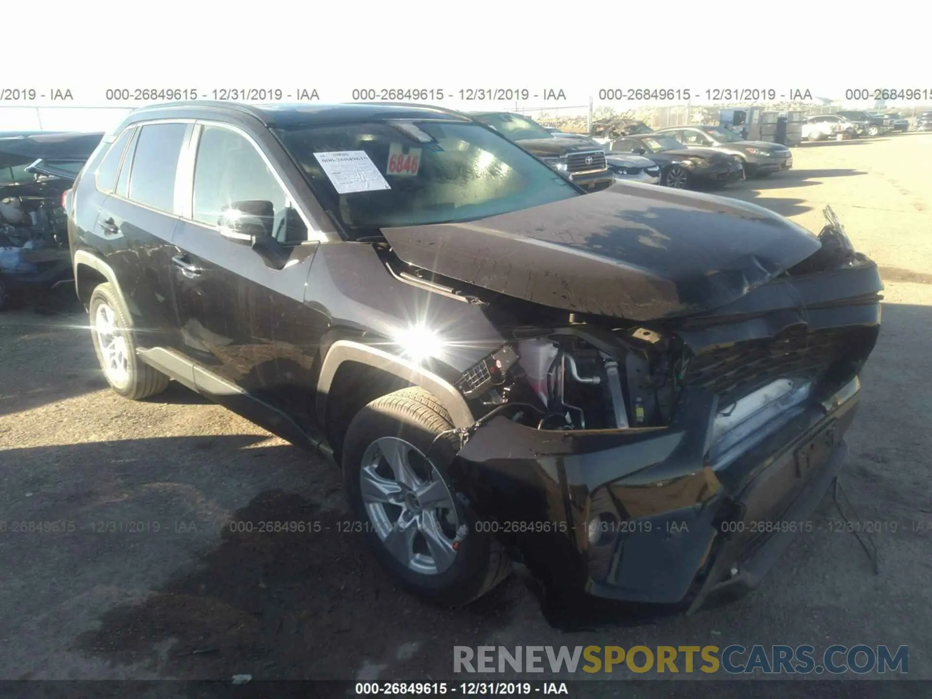 1 Photograph of a damaged car JTMW1RFV9KD510065 TOYOTA RAV4 2019