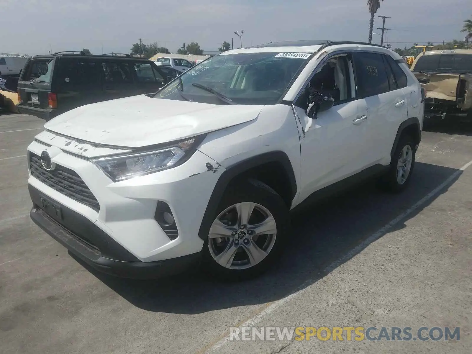 2 Photograph of a damaged car JTMW1RFV9KD512818 TOYOTA RAV4 2019