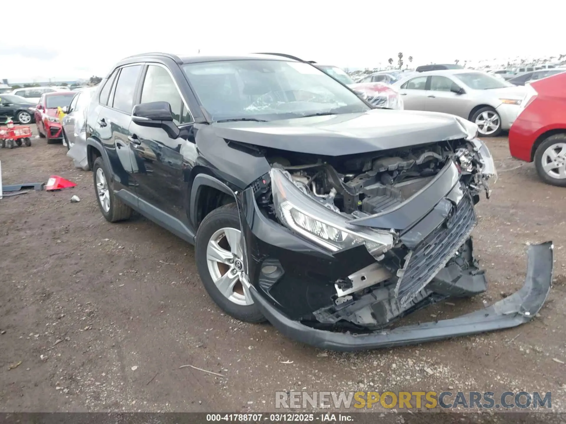 1 Photograph of a damaged car JTMW1RFVXKD502802 TOYOTA RAV4 2019