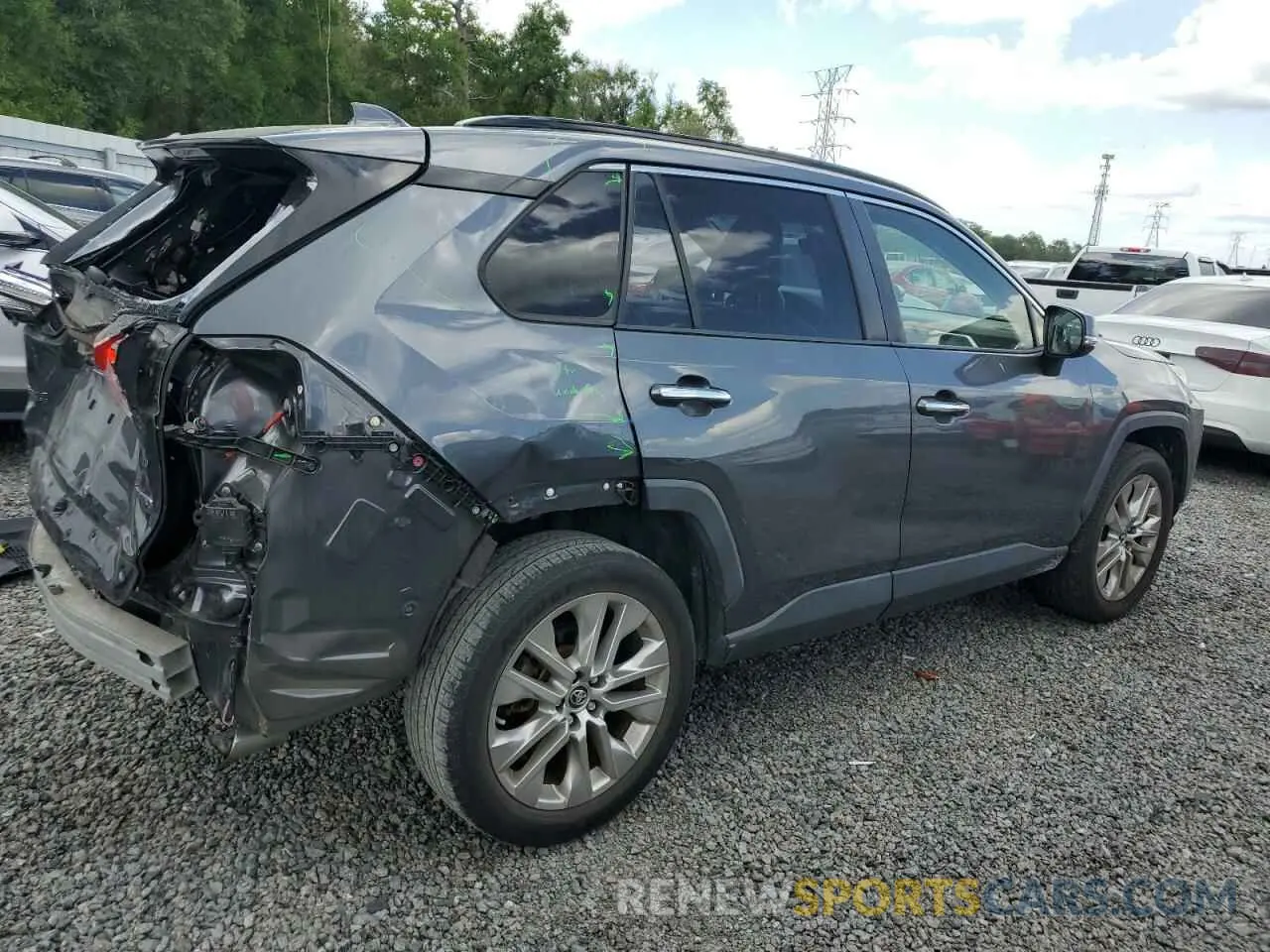 3 Photograph of a damaged car JTMY1RFV6KD515247 TOYOTA RAV4 2019