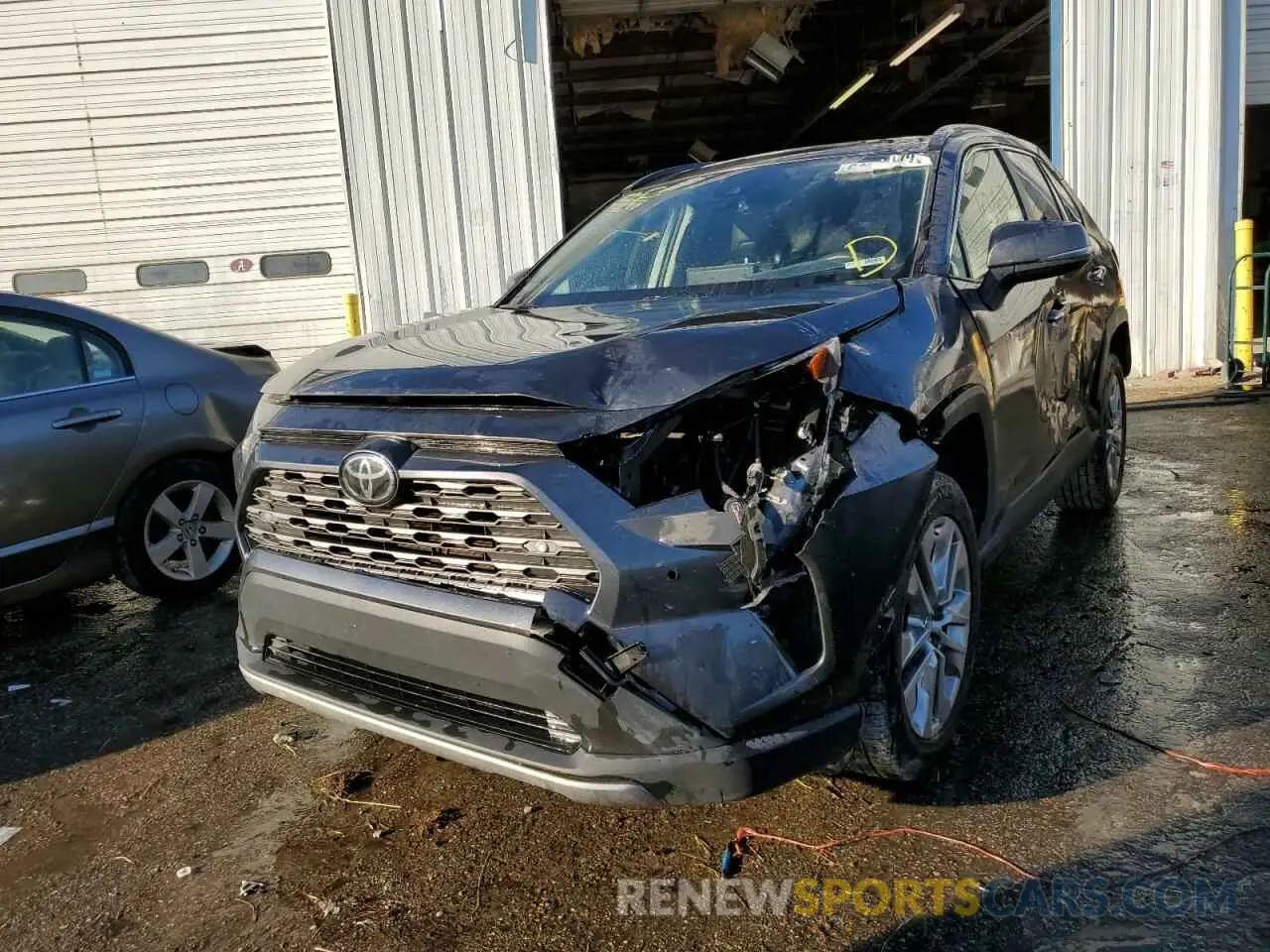 2 Photograph of a damaged car JTMY1RFV8KD500412 TOYOTA RAV4 2019