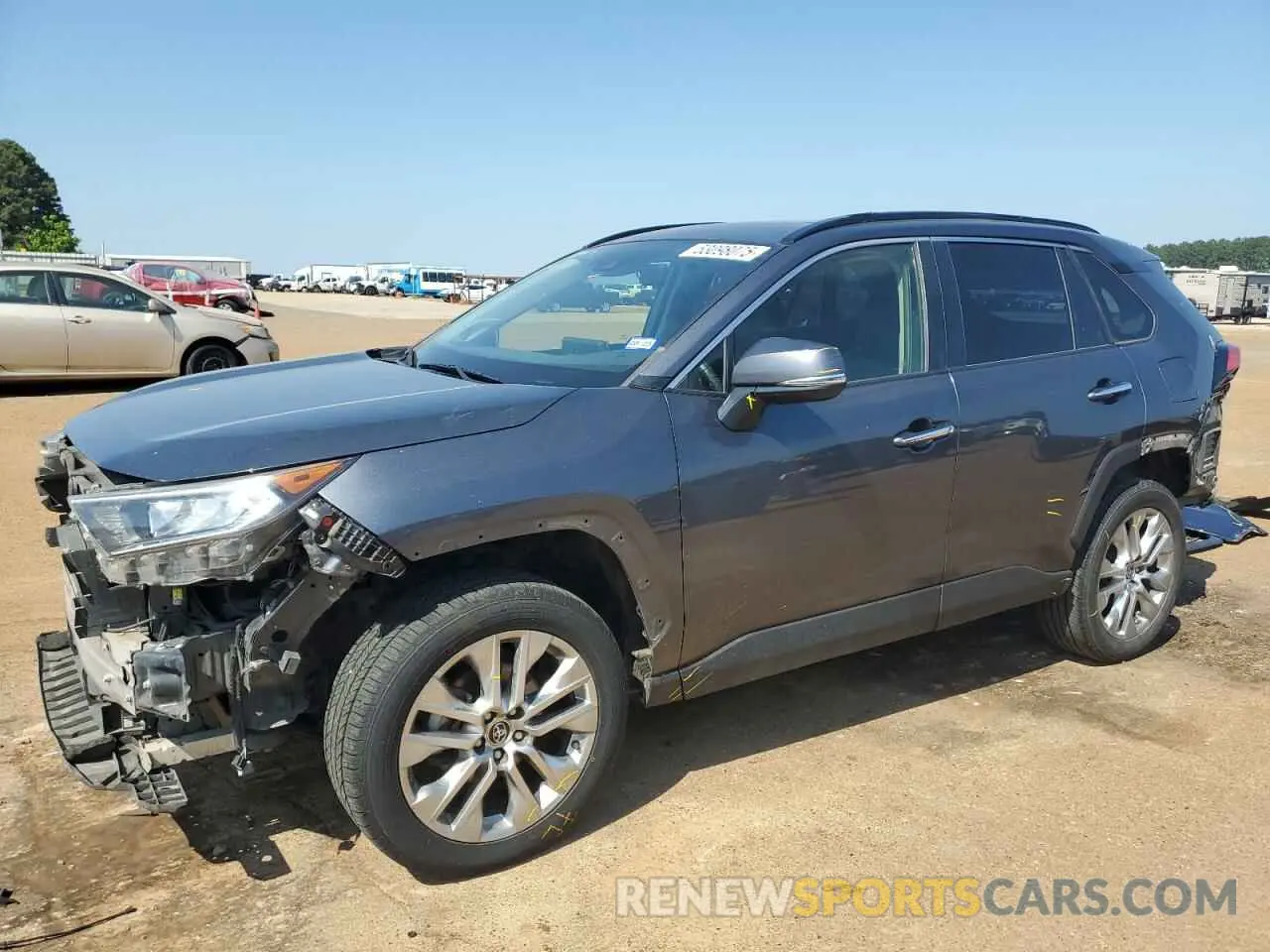 1 Photograph of a damaged car JTMY1RFVXKD028357 TOYOTA RAV4 2019