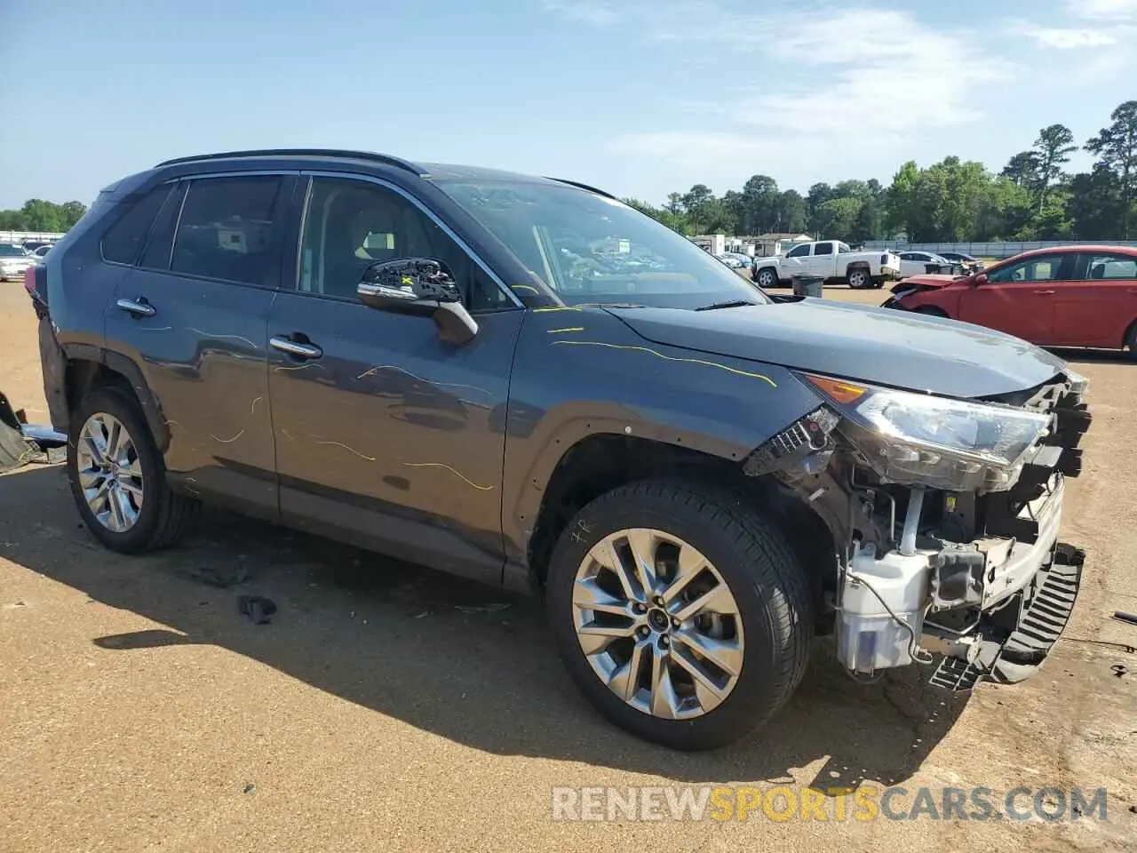 4 Photograph of a damaged car JTMY1RFVXKD028357 TOYOTA RAV4 2019