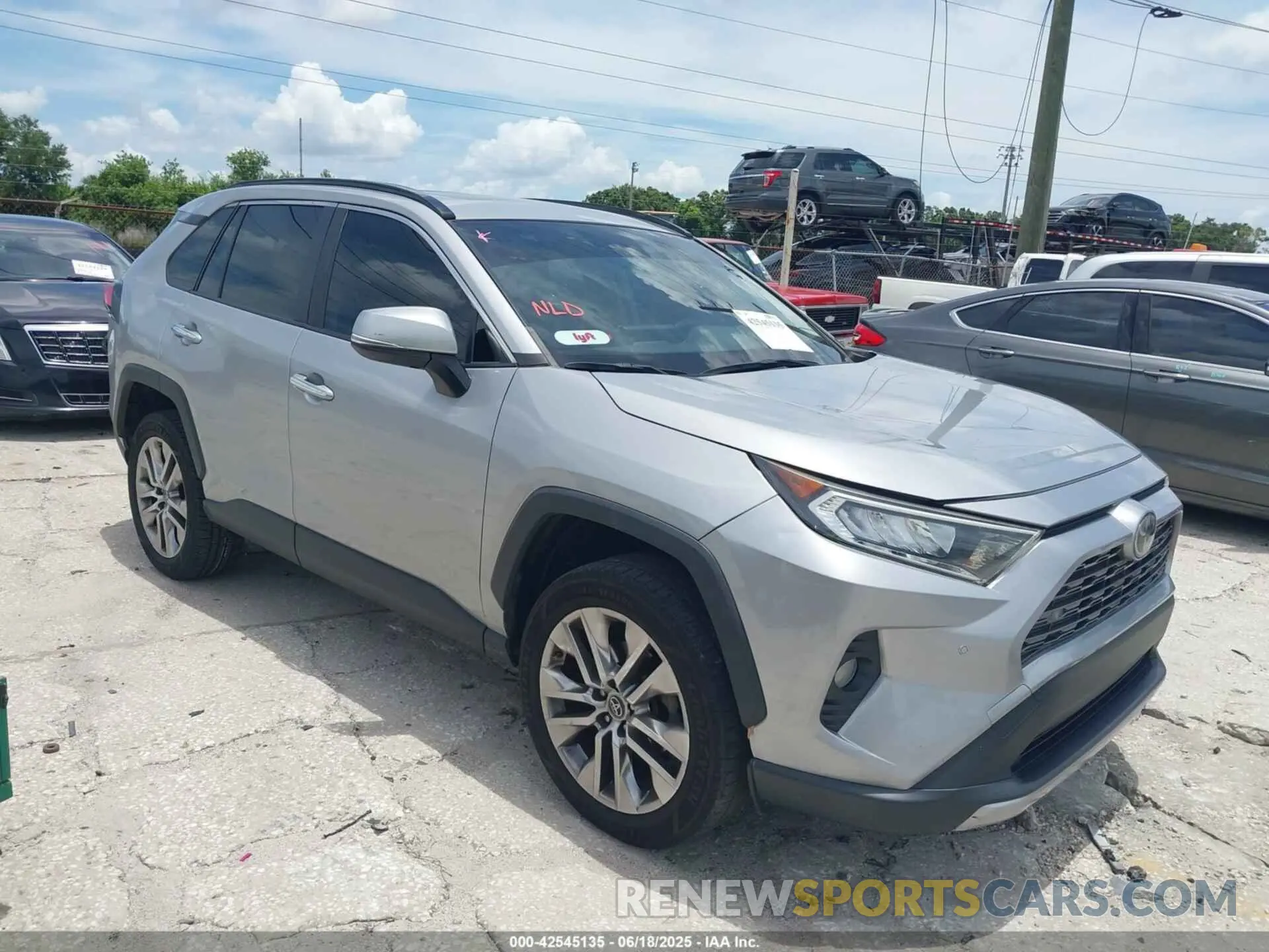 1 Photograph of a damaged car JTMY1RFVXKD503506 TOYOTA RAV4 2019