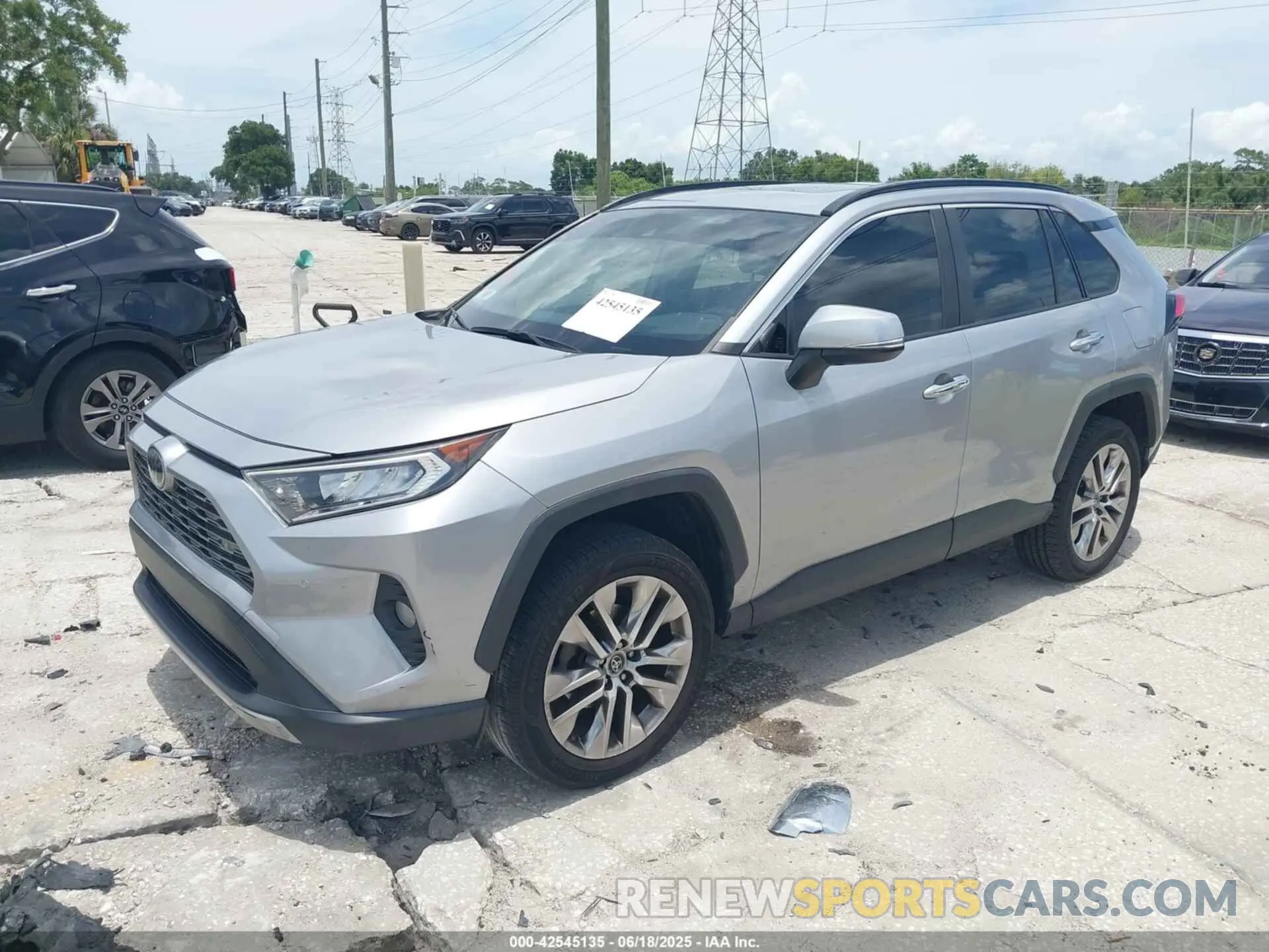 2 Photograph of a damaged car JTMY1RFVXKD503506 TOYOTA RAV4 2019