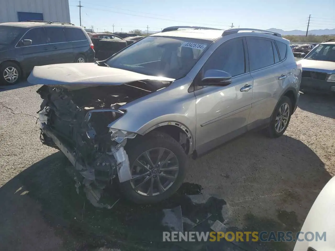 1 Фотография поврежденного автомобиля JTMYFREV4JJ202376 TOYOTA RAV4 2019