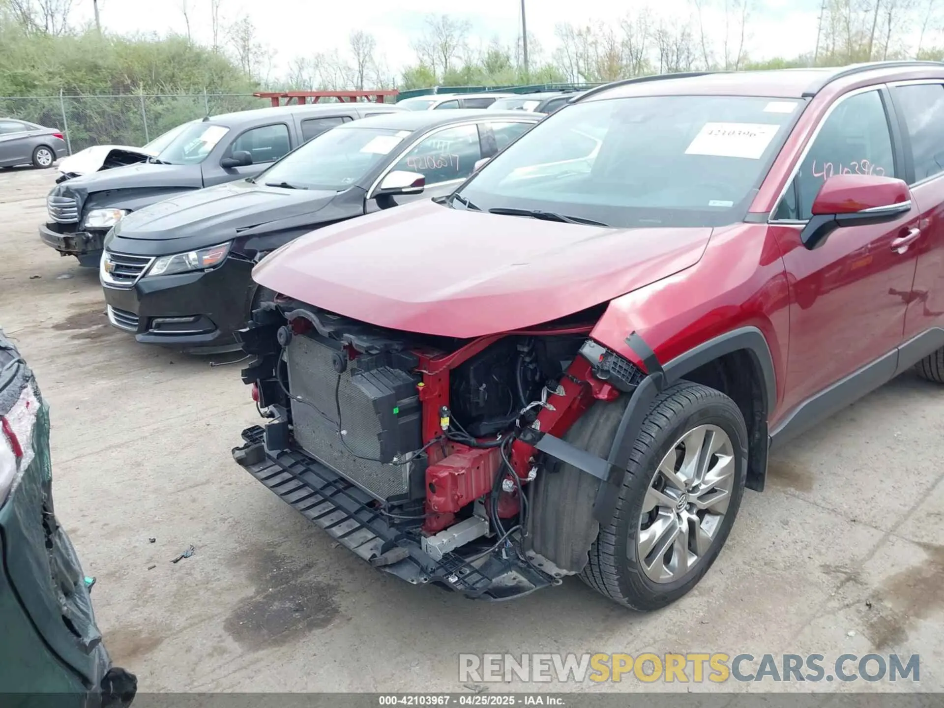 6 Фотография поврежденного автомобиля 2T3A1RFV3LW135997 TOYOTA RAV4 2020