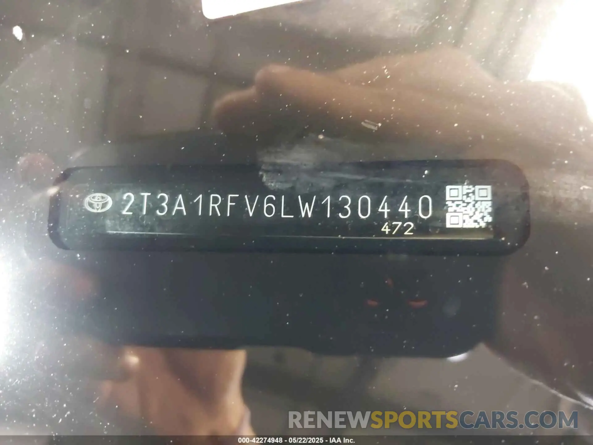 18 Фотография поврежденного автомобиля 2T3A1RFV6LW130440 TOYOTA RAV4 2020