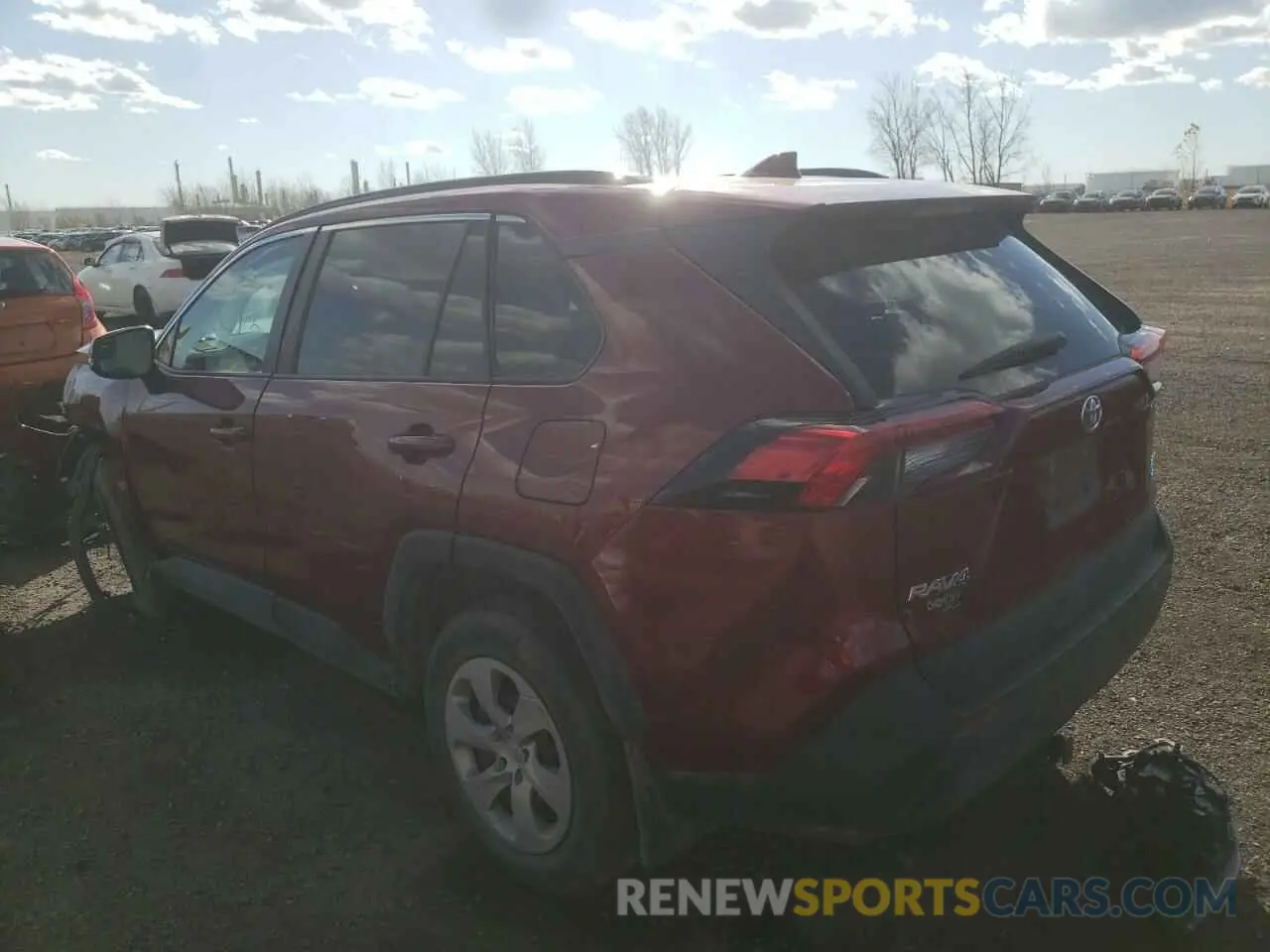 3 Фотография поврежденного автомобиля 2T3B1RFV7LW119032 TOYOTA RAV4 2020