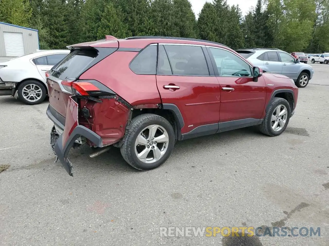3 Фотография поврежденного автомобиля 2T3DWRFV5LW083528 TOYOTA RAV4 2020