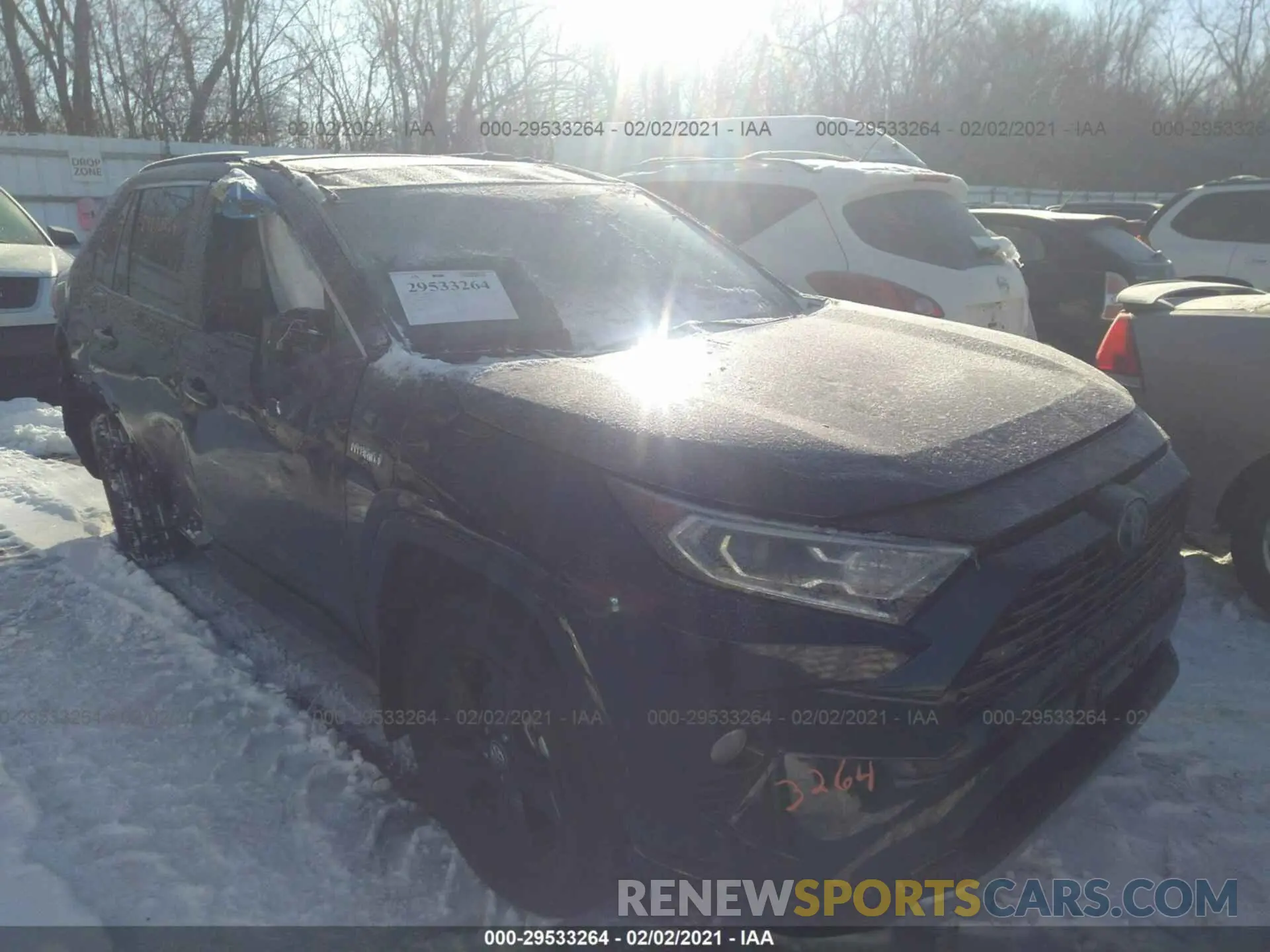 1 Photograph of a damaged car 2T3E6RFV4LW001244 TOYOTA RAV4 2020