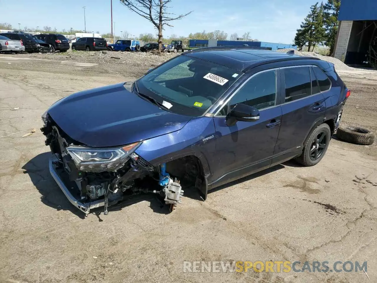 1 Photograph of a damaged car 2T3EWRFV8LW081440 TOYOTA RAV4 2020