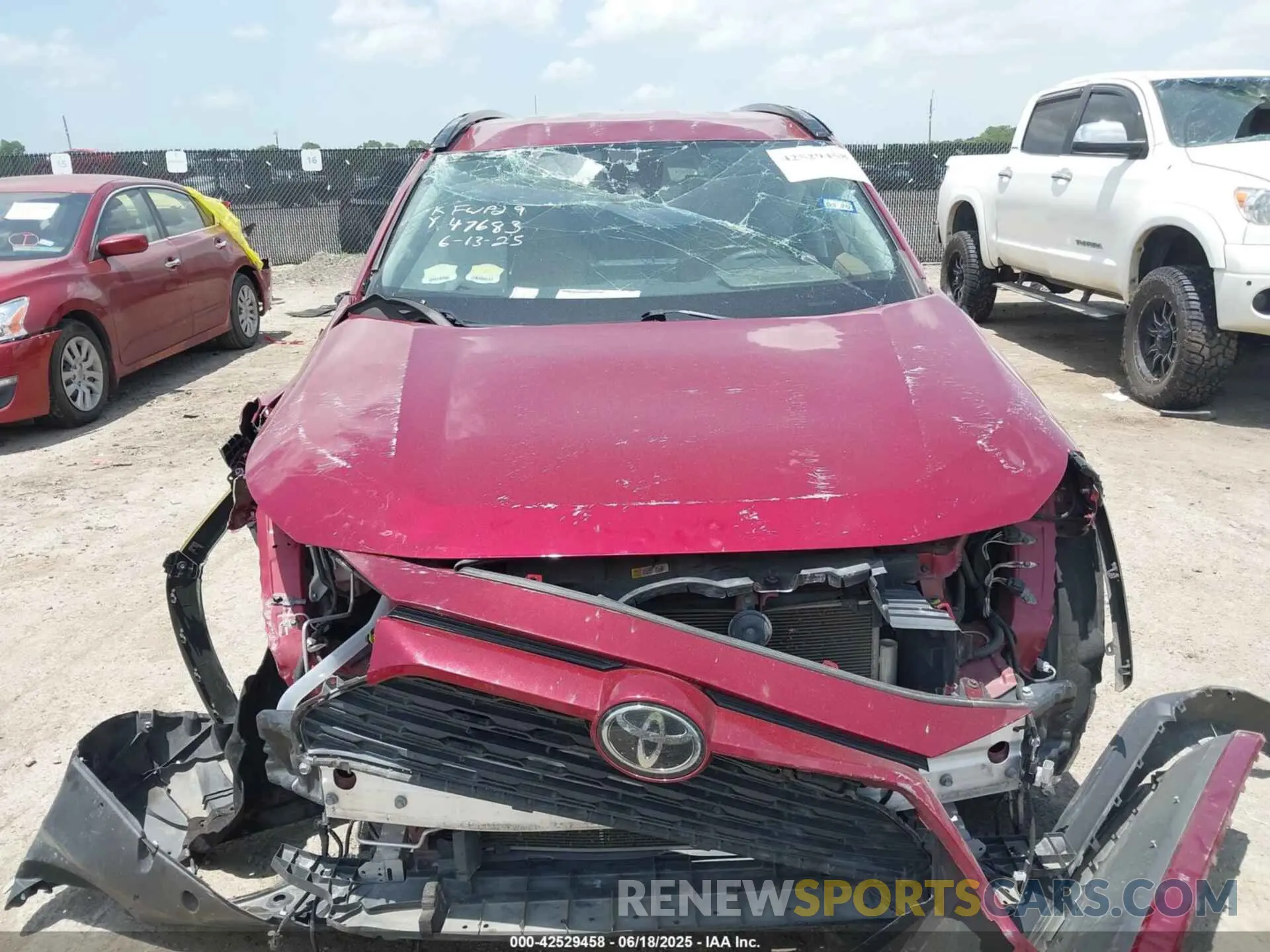 13 Photograph of a damaged car 2T3F1RFV2LW093845 TOYOTA RAV4 2020