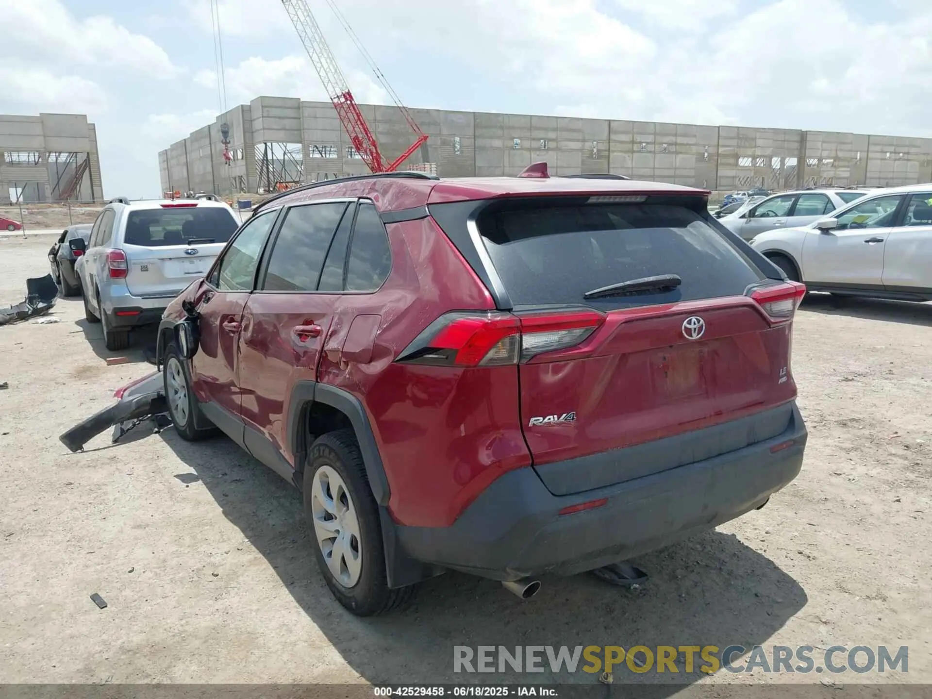3 Photograph of a damaged car 2T3F1RFV2LW093845 TOYOTA RAV4 2020