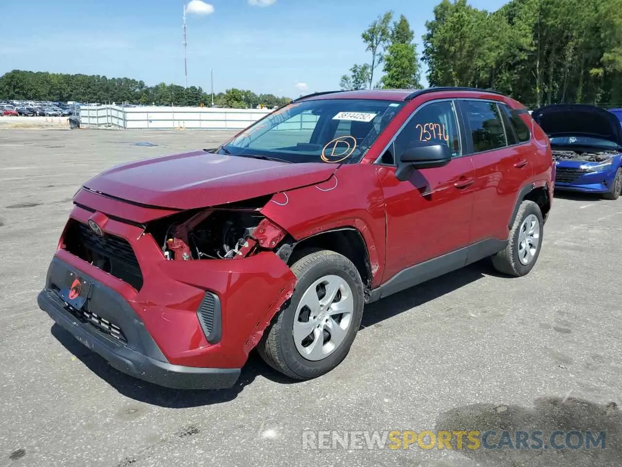 2 Фотография поврежденного автомобиля 2T3F1RFV3LC107737 TOYOTA RAV4 2020