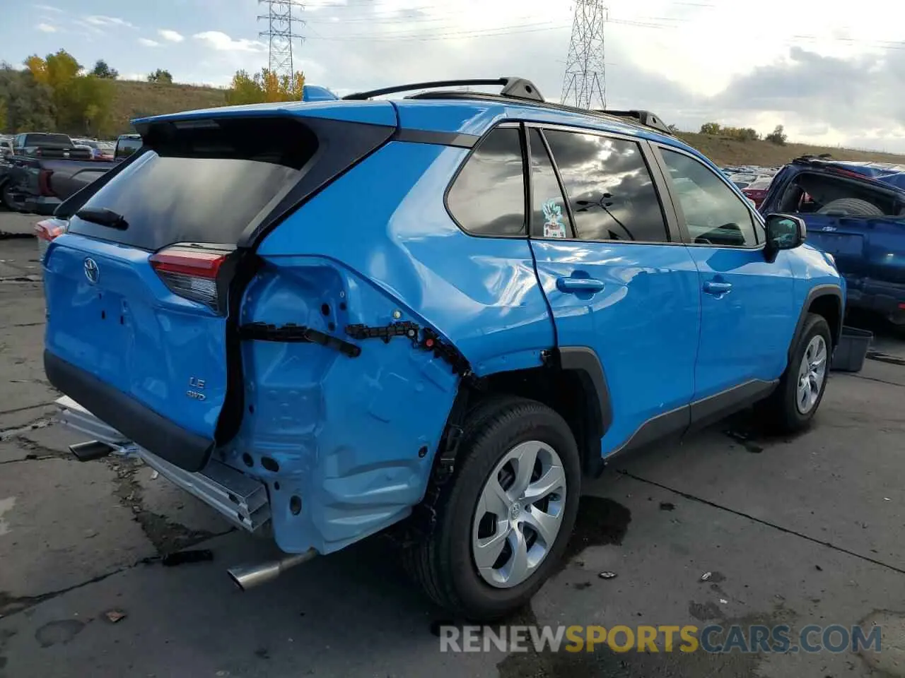 3 Photograph of a damaged car 2T3F1RFV8LC080048 TOYOTA RAV4 2020