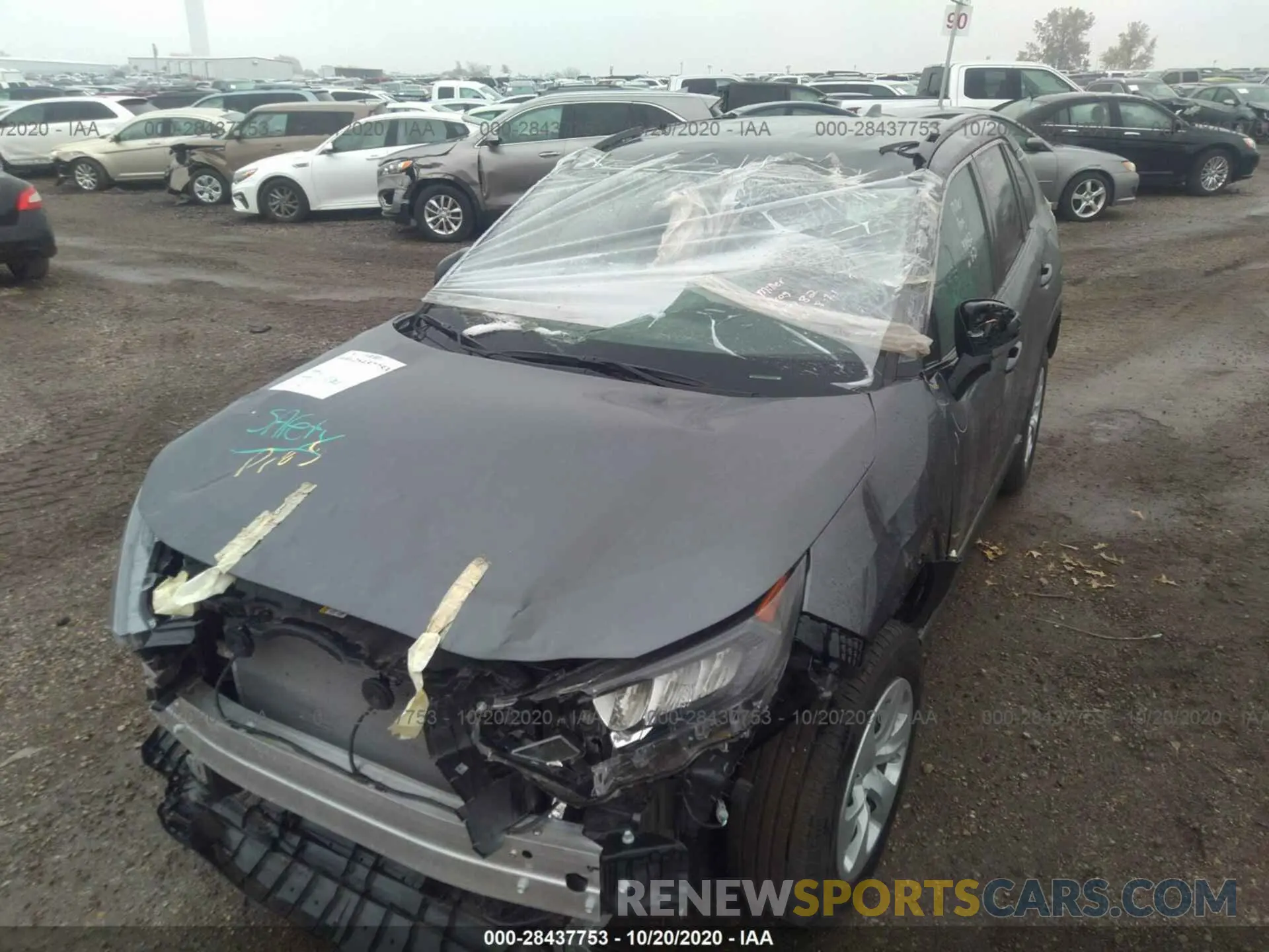 6 Photograph of a damaged car 2T3F1RFV9LC124283 TOYOTA RAV4 2020