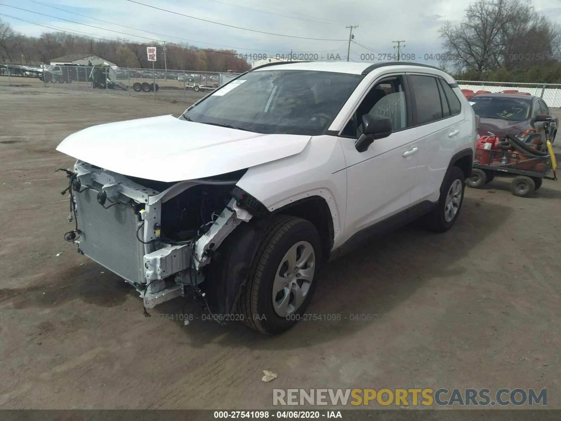 2 Photograph of a damaged car 2T3F1RFVXLC065552 TOYOTA RAV4 2020