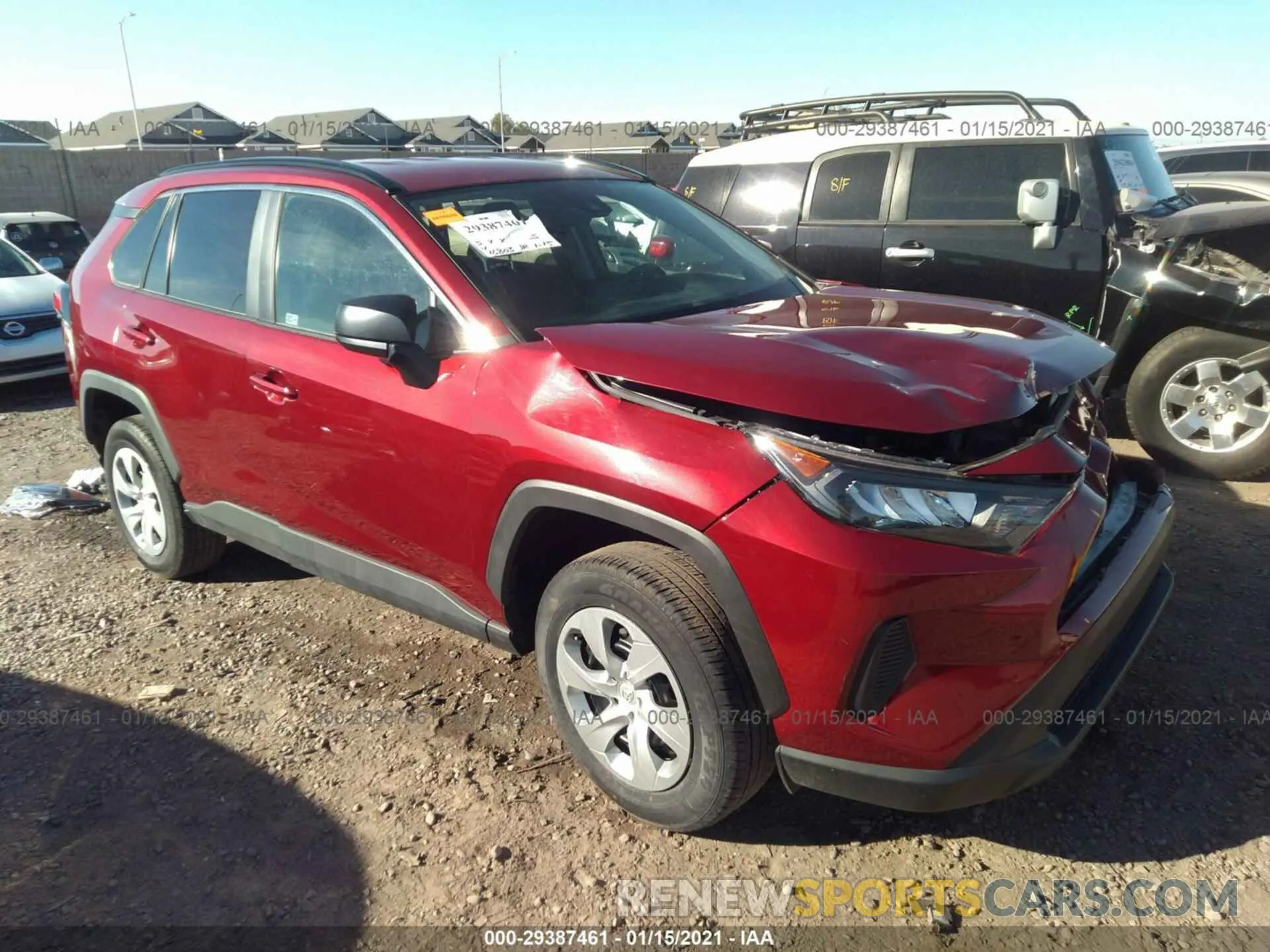 1 Photograph of a damaged car 2T3F1RFVXLW107362 TOYOTA RAV4 2020