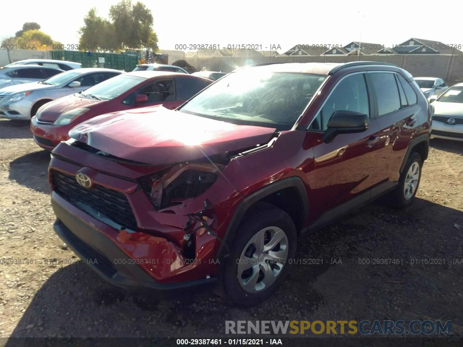 2 Photograph of a damaged car 2T3F1RFVXLW107362 TOYOTA RAV4 2020