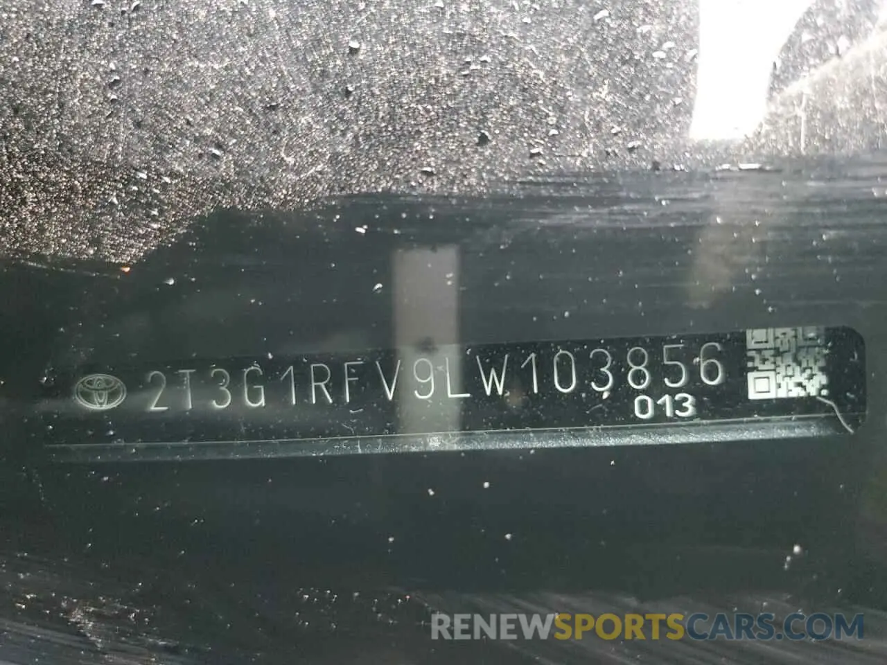 13 Фотография поврежденного автомобиля 2T3G1RFV9LW103856 TOYOTA RAV4 2020
