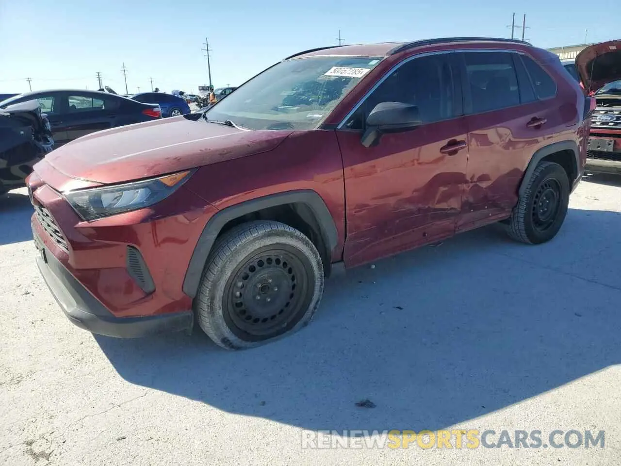 1 Photograph of a damaged car 2T3H1RFV0LC065889 TOYOTA RAV4 2020