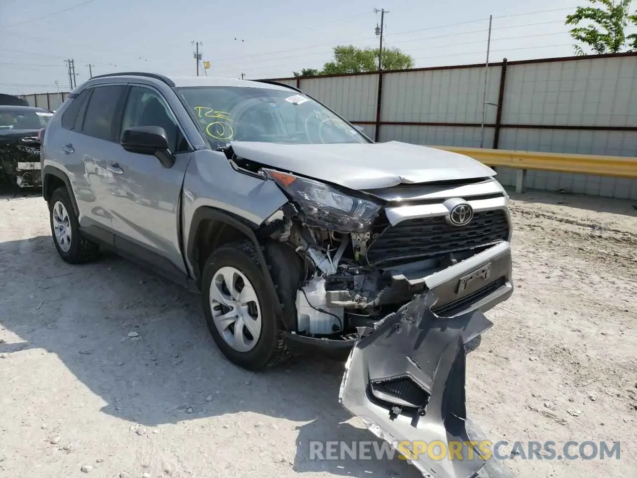 1 Photograph of a damaged car 2T3H1RFV0LW071206 TOYOTA RAV4 2020