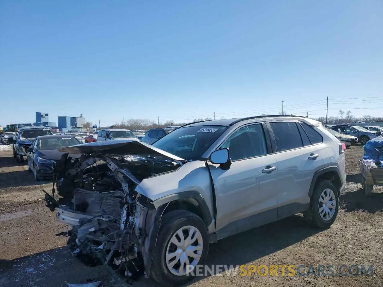 1 Photograph of a damaged car 2T3H1RFV1LC053542 TOYOTA RAV4 2020