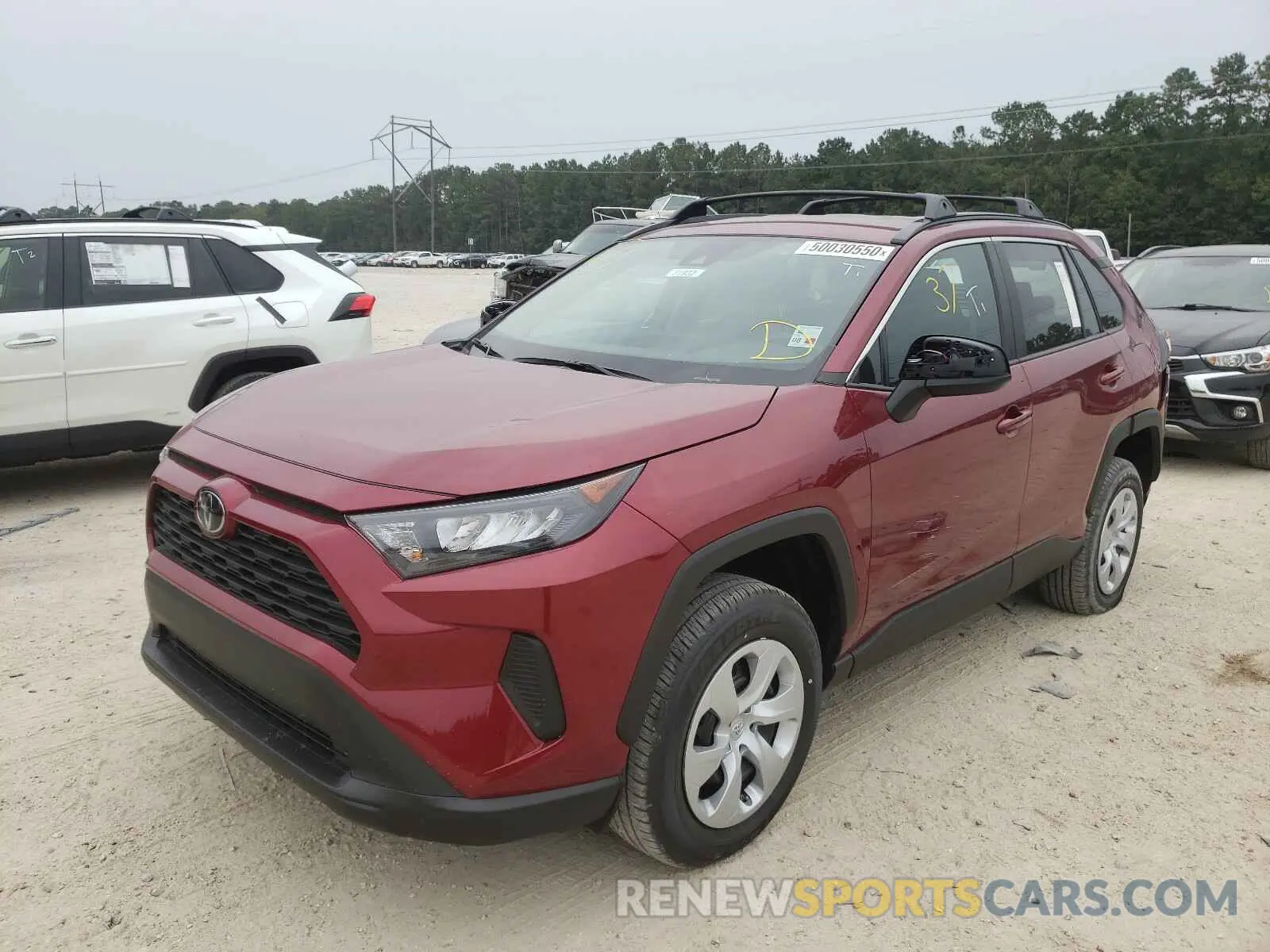 2 Photograph of a damaged car 2T3H1RFV1LW093537 TOYOTA RAV4 2020