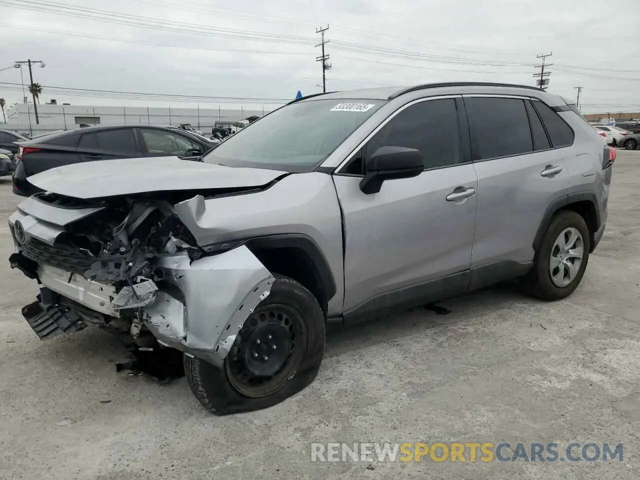 1 Photograph of a damaged car 2T3H1RFV2LC048334 TOYOTA RAV4 2020