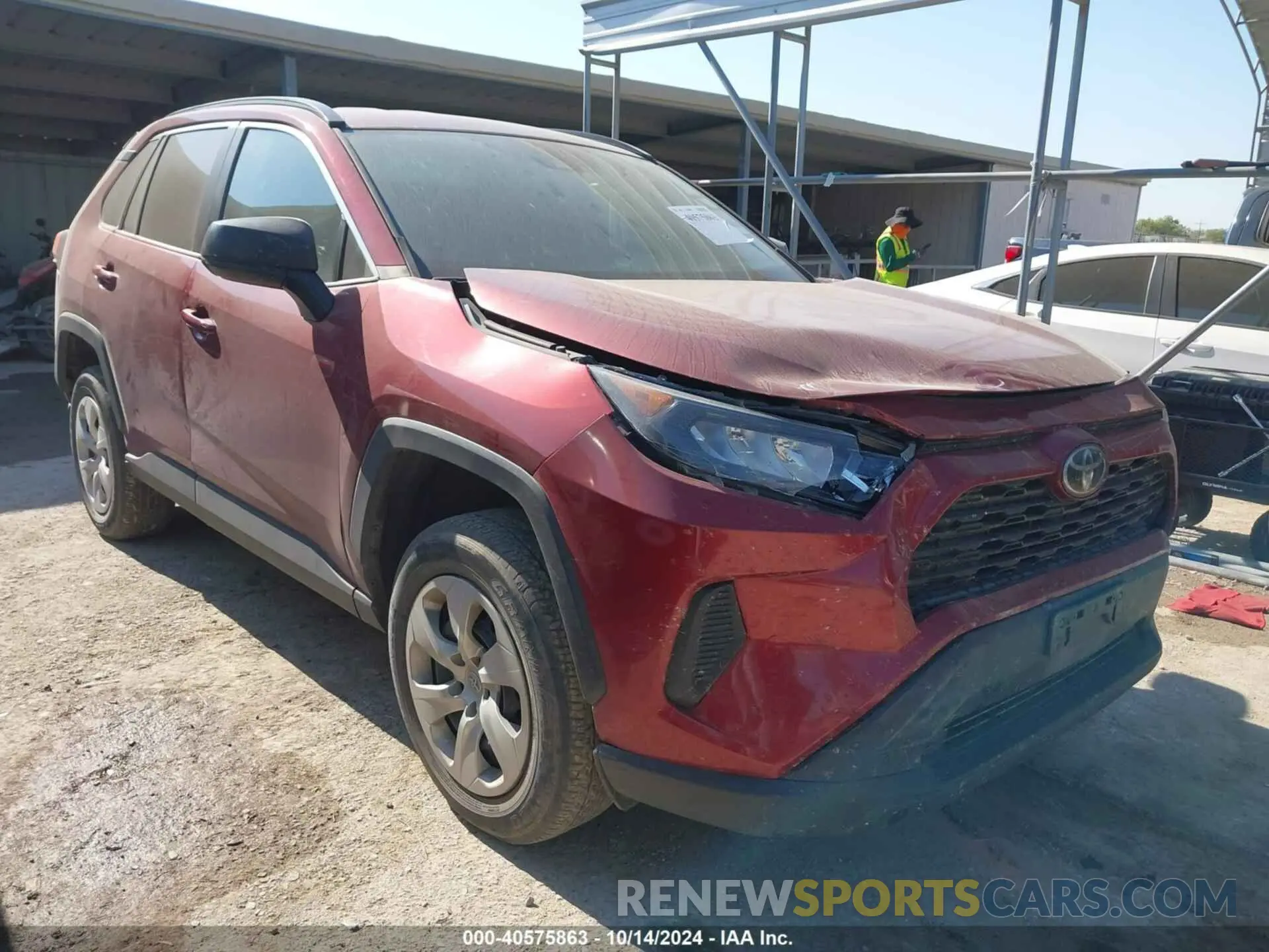 1 Photograph of a damaged car 2T3H1RFV2LW097726 TOYOTA RAV4 2020