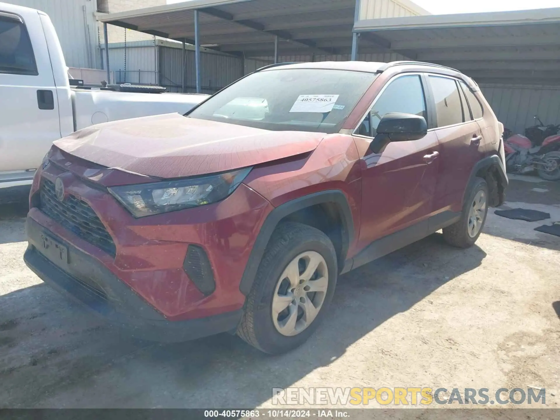 2 Photograph of a damaged car 2T3H1RFV2LW097726 TOYOTA RAV4 2020