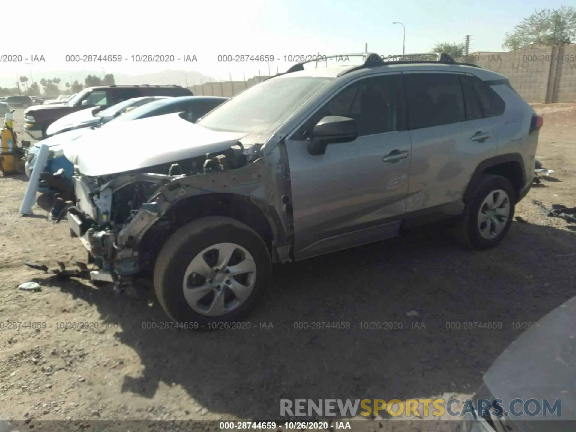 2 Photograph of a damaged car 2T3H1RFV4LC072246 TOYOTA RAV4 2020