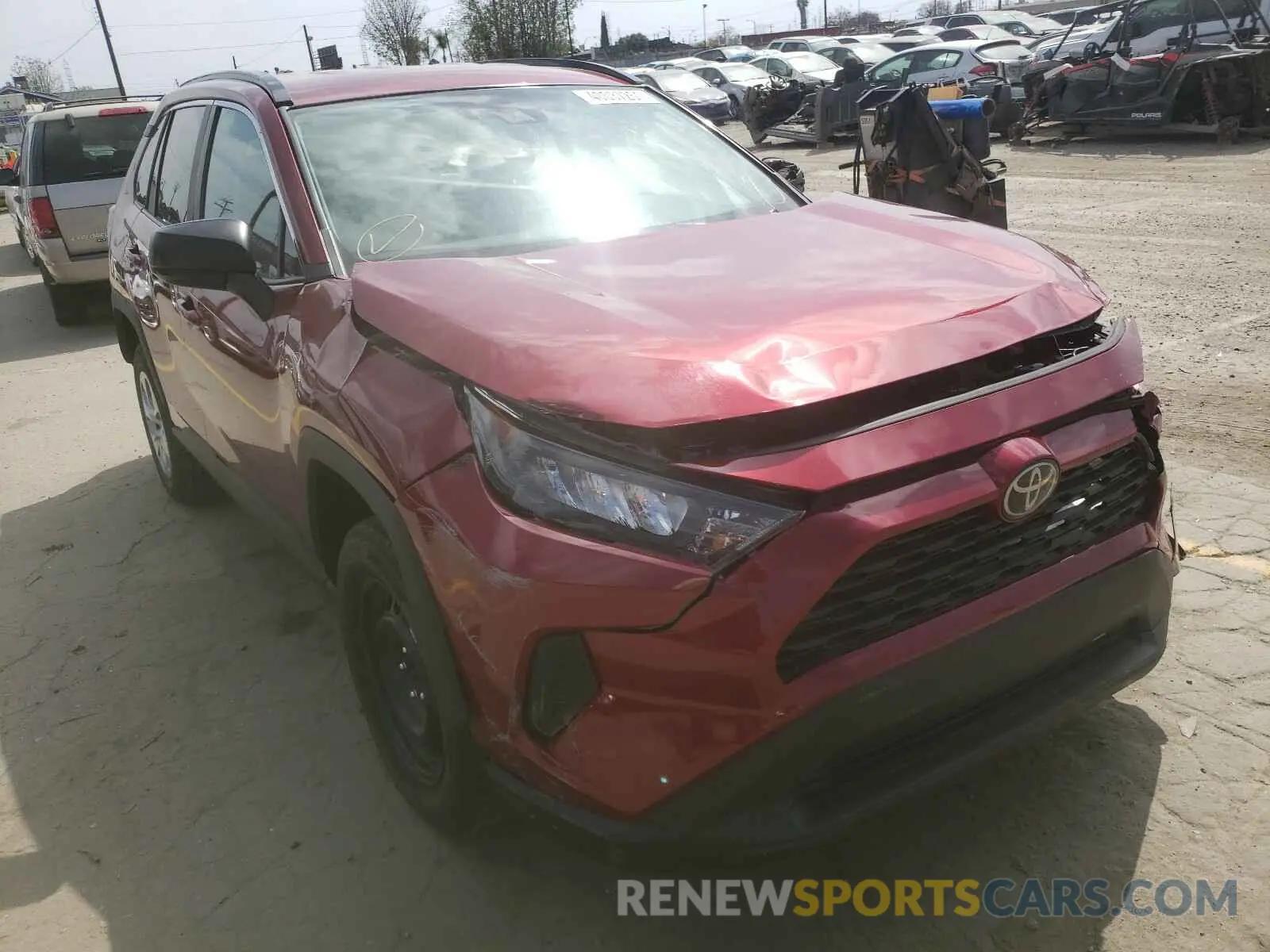 1 Photograph of a damaged car 2T3H1RFV4LW069720 TOYOTA RAV4 2020