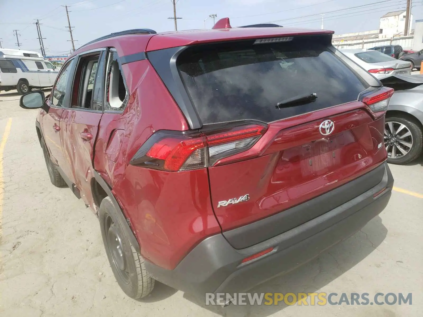 3 Photograph of a damaged car 2T3H1RFV4LW069720 TOYOTA RAV4 2020
