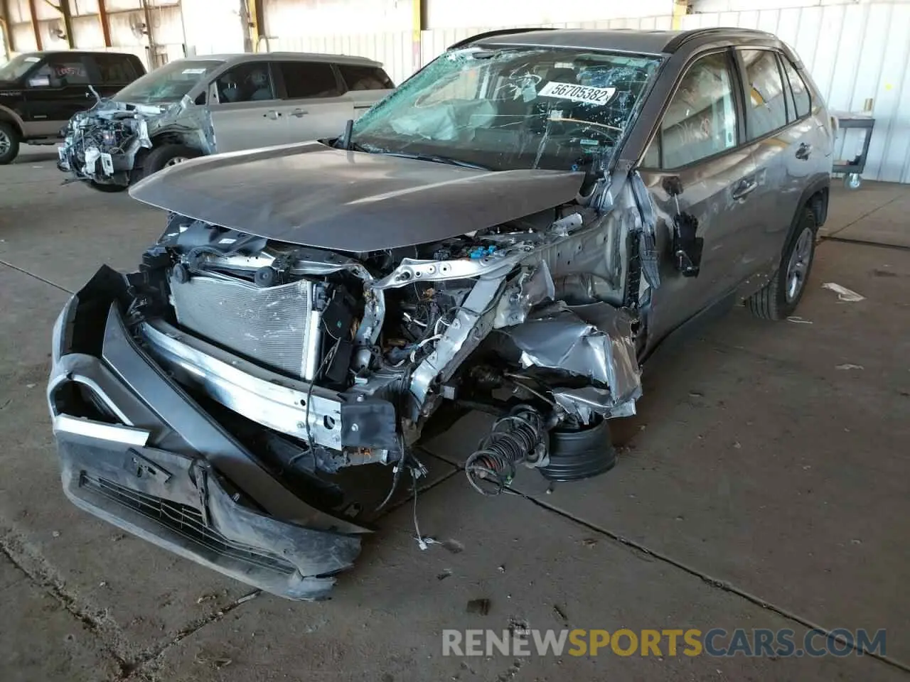 2 Photograph of a damaged car 2T3H1RFV5LC040003 TOYOTA RAV4 2020