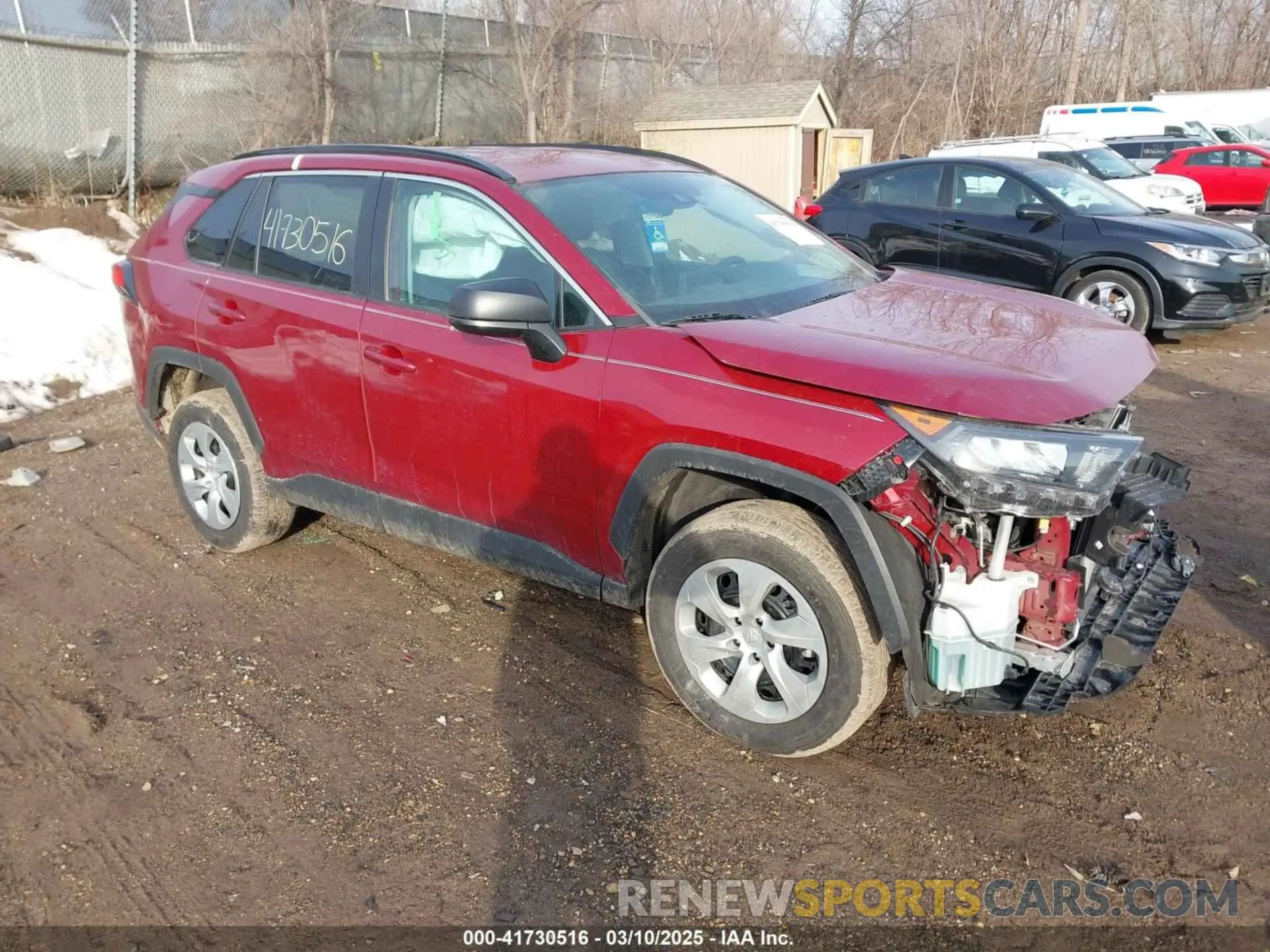1 Photograph of a damaged car 2T3H1RFV7LC066893 TOYOTA RAV4 2020