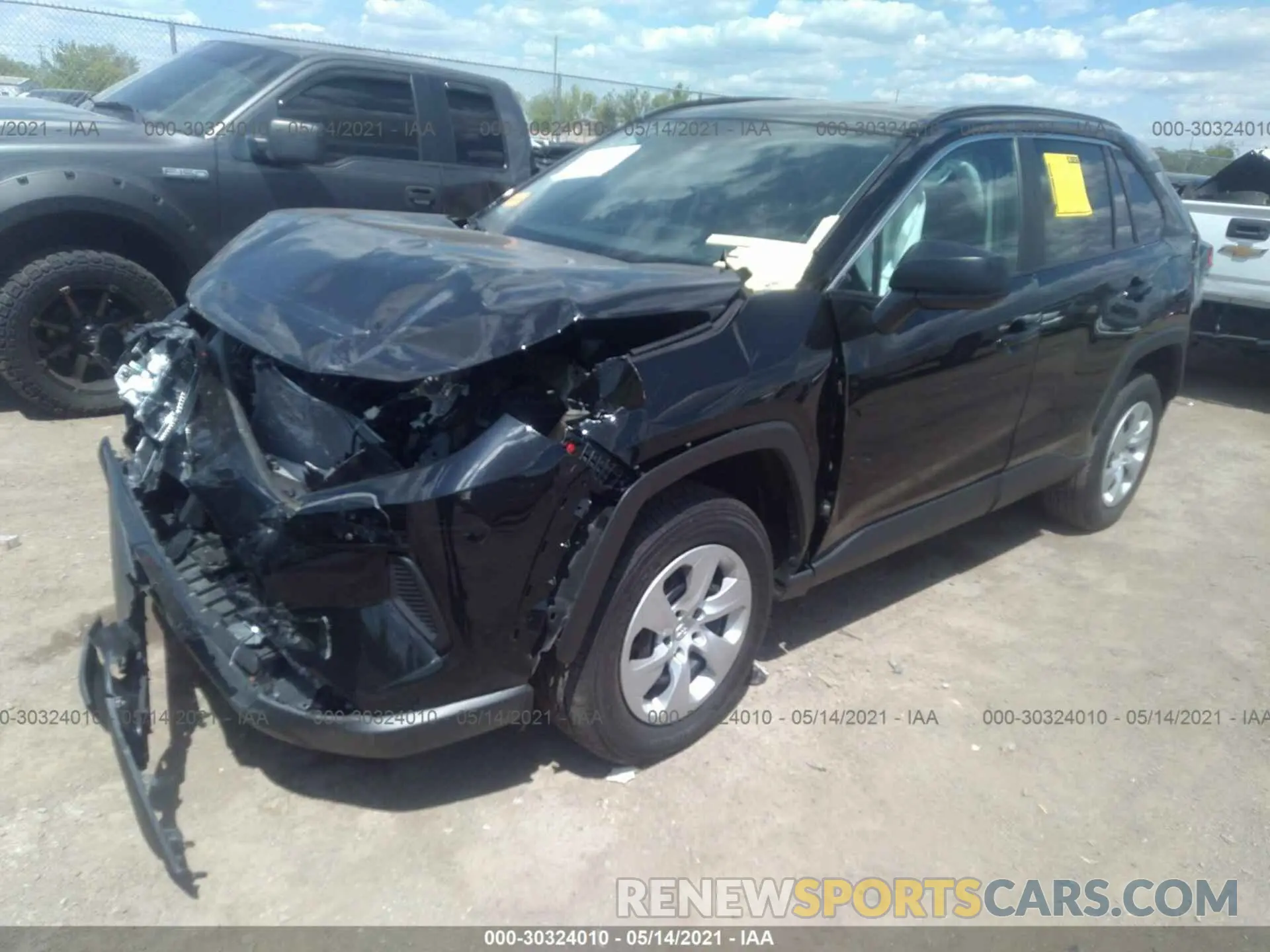 2 Photograph of a damaged car 2T3H1RFV8LC069513 TOYOTA RAV4 2020