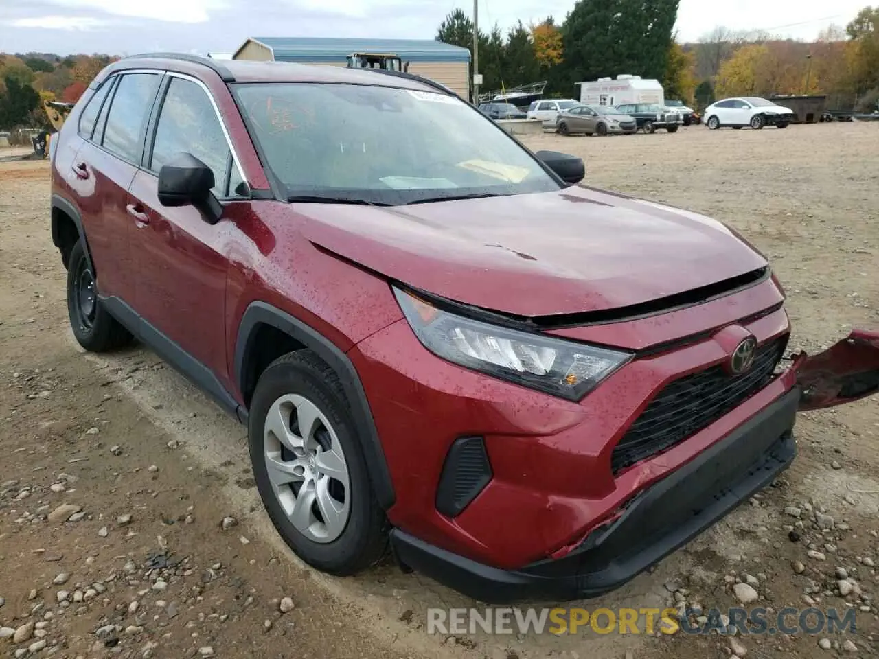 1 Photograph of a damaged car 2T3H1RFV9LW059152 TOYOTA RAV4 2020
